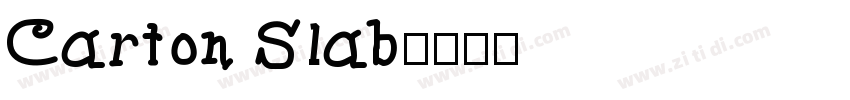 Carton Slab字体转换